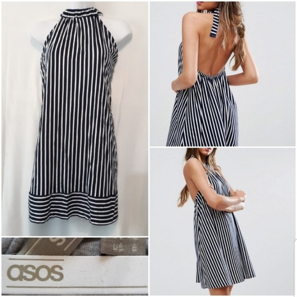 ASOS Striped halter mini - Picture 4 of 4